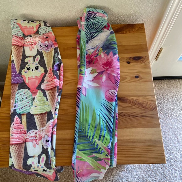 Bundle Gap and Justice Leggings 8-10. 3 leggings - Picture 5 of 7